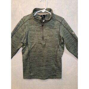 Kuhl Kids Quarter Zip Pullover Green Heather Fleece Size S 7/8 Boys Outdoor Adve